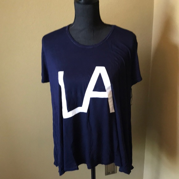Daydream Nation LA navy blue short sleeve shirt NWT - Picture 4 of 10